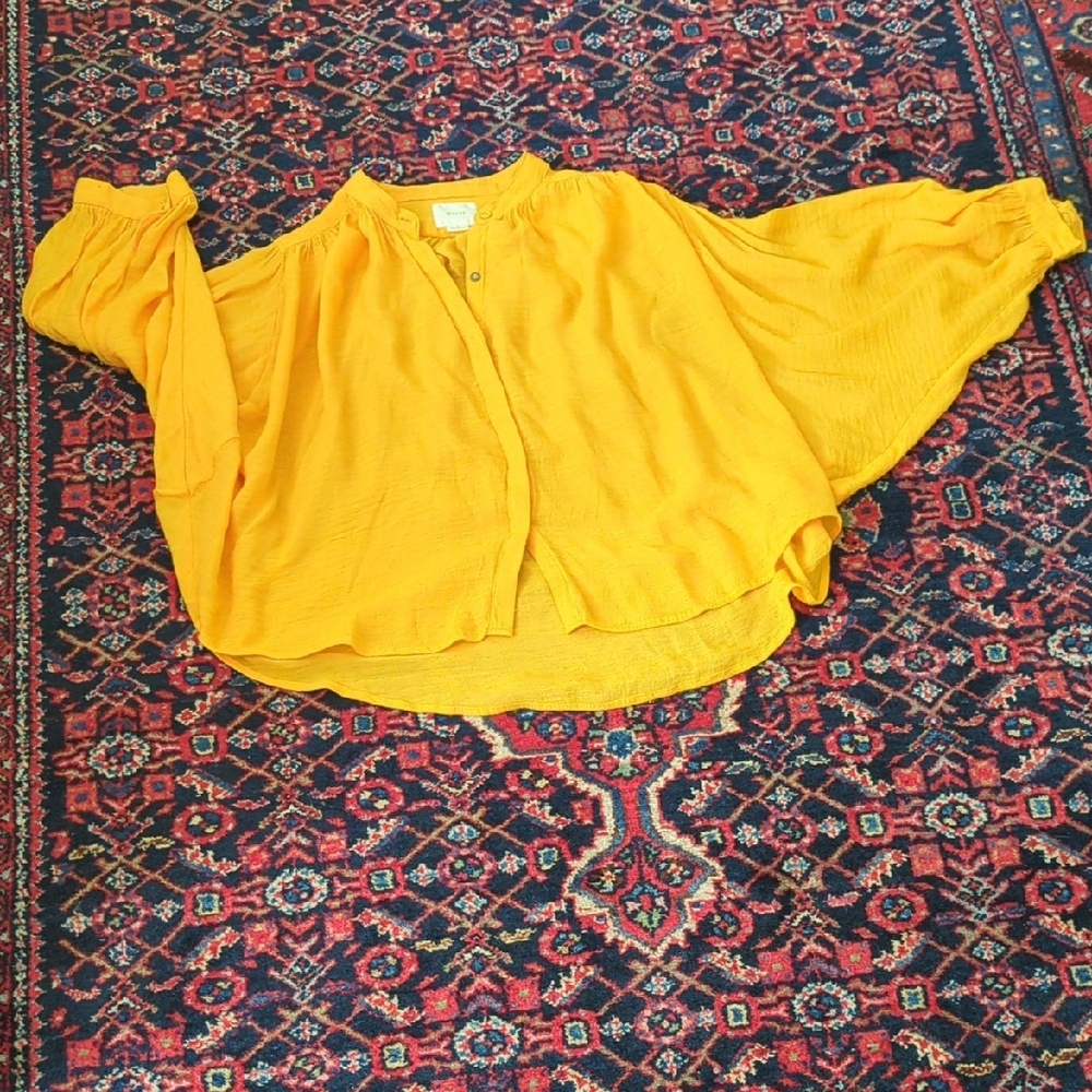 Maeve Orange Gauze Blouse (S)